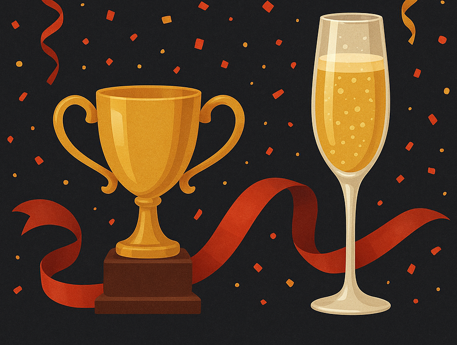 Image identique description avec. champagne et confettis. 